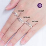  Nhẫn Bạc 925 - 3 Kim Tiền Đính Đá Và Thỏi Vàng May Mắn - Lucky Coin 2302NT 2257NH 1813NH 