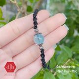  Vòng Tay Dây Thắt 1 Viên Đá Aquamarine Basic Hợp Mệnh Thủy & Mộc 