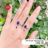  Lapis Oval Gemstone Silver Ring - Nhẫn Bạc 925 đá Lapis 239SR 