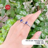  Lapis Oval Gemstone Silver Ring - Nhẫn Bạc 925 đá Lapis 239SR 