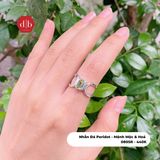  Peridot Gemstone Silver Ring - Nhẫn Bạc 925 đá Peridot 080SR 