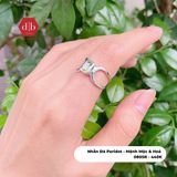  Peridot Gemstone Silver Ring - Nhẫn Bạc 925 đá Peridot 080SR 