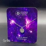  Sterling Silver Necklace-Dây chuyền Mặt Tròn Cung Hoàng Đạo Sư Tử và Cự Giải - Horoscope Star Sign Moon Tag - 811dc 