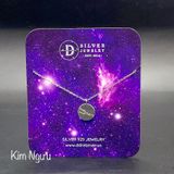  Sterling Silver Necklace-Dây chuyền Mặt Tròn Cung Hoàng Đạo Song Tử và Kim Ngưu - Horoscope Star Sign Moon Tag-811dc 