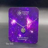  Sterling Silver Necklace-Dây chuyền Mặt Tròn Cung Hoàng Đạo Bạch Dương và Bảo Bình - Horoscope Star Sign Moon Tag 