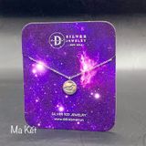 Sterling Silver Necklace-Dây chuyền Mặt Tròn Cung Hoàng Đạo Nhân Mã và Ma Kết - Horoscope Star Sign Moon Tag-dc811 
