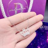  Sterling Silver Necklace - Dây Chuyền Bạc 925 Dây chuyền King Crown Đính Đá Ddreamer DC236 