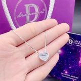 Sterling Silver Necklace-Dây Chuyền Bạc 925-Dây ChuyềnHeart in Heart (nhám)-DCT006 dreamer 