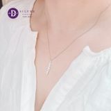  Dây Chuyền Nữ Hình Lông Vũ -Dây Chuyền Bạc 925-  Basic Flat Feather- Silver 925 Ddreamer Jewelry 850DCT 