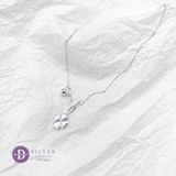  Dây Chuyền Nữ Trơn Dây Xích & Bi - Cỏ 4 Lá -Dây Chuyền Bạc 925-  Lucky Flower- Silver 925 Ddreamer Jewelry 035DCT 