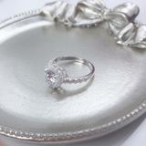  Nhẫn Trái Tim Đính Đá Sang Trọng - Big Heart Sparkling Silver Ring - Nhẫn Bạc 925 Trái Tim Đính Đá 2594NH 