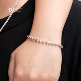  Box Dot Chain Silver Bracelet - Vòng Tay Bạc 925 Bi Hộp 4mm 890VTT 