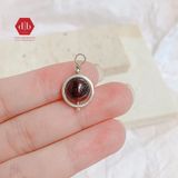  Mặt Dây Chuyền Đá Thiên Nhiên - Đá Garnet & Mắt Rồng Xanh Lá, Thạch Anh Hồng  Mix Charm Bạc 925 - Cho Mệnh Hỏa/Thổ - Ddreamer 