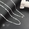 Dây Chuyền Nam Trơn Xích Dẹp Chữ Nhật 1&2li - Dây chuyền Bạc 925 - Silver 925 Necklace Basic Chain Ddreamer