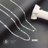  Dây Chuyền Nam Trơn Xích Dẹp Chữ Nhật 1&2li - Dây chuyền Bạc 925 - Silver 925 Necklace Basic Chain Ddreamer 