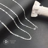  Dây Chuyền Nam Trơn Xích Dẹp Chữ Nhật 1&2li - Dây chuyền Bạc 925 - Silver 925 Necklace Basic Chain Ddreamer 