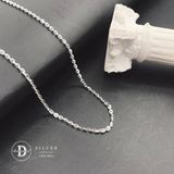  Dây Chuyền Trơn Xích Oval 3li - Dây Chuyền Bạc 999 - Pure Silver Necklace Unisex Ddreamer 