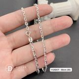  Dây Chuyền Nam Trơn Xích Oval 3li - Dây chuyền Bạc 925 - Silver 925 Necklace Basic Chain Ddreamer 