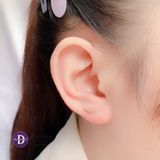  Earclimber Mini Plain Leaf -  Gold/ Rose Gold Plated Earrings  Hoa Tai Bạc 925 Xi Vàng/Vàng Hồng Earclimber Mini Plain Leaf 2381ECB 