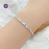  Engravable Bar Chain Bracelet - Lắc Tay Khắc Chữ Dây Bản Vuông Unisex 1289VTT - 1276VTT 