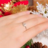  Snowflake Christmas Silver Ring - Nhẫn Nữ Bạc 925 Hình Hoa Tuyết Kiểu Freesize - Quà Tặng Giáng Sinh 049VTT 