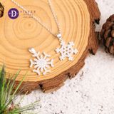  Snowflake Christmas Silver Necklace - Dây Chuyền Bạc 925 Hình Hoa Tuyết - Quà Tặng Giáng Sinh MDC243 MDC212 