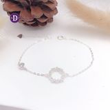  Sparkling Circle Blue Sea Silver Bracelet - Vòng Tay Bạc 925 Vòng Tròn Đính Đá - Quà Tặng Giáng Sinh 267VTH 