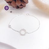  Sparkling Circle Blue Sea Silver Bracelet - Vòng Tay Bạc 925 Vòng Tròn Đính Đá - Quà Tặng Giáng Sinh 267VTH 