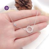  Sparkling Circle Blue Sea Silver Bracelet - Vòng Tay Bạc 925 Vòng Tròn Đính Đá - Quà Tặng Giáng Sinh 267VTH 