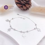  Lucky Flower Silver Bracelet - Vòng Tay Bạc 925  Cỏ 4 Lá 126VTT 