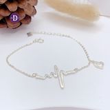  Heartbeat Silver Bracelet -  Lắc Tay Nhịp Tim & 1 Trái Tim Dễ Thương - 050VTT - 164VTT 