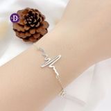  Heartbeat Silver Bracelet -  Lắc Tay Nhịp Tim & 1 Trái Tim Dễ Thương - 050VTT - 164VTT 