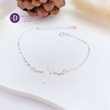  Heartbeat Silver Bracelet -  Lắc Tay Nhịp Tim & 1 Trái Tim Dễ Thương - 050VTT - 164VTT 