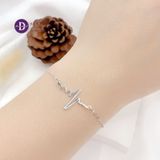  Heartbeat Silver Bracelet -  Lắc Tay Nhịp Tim & 1 Trái Tim Dễ Thương - 050VTT - 164VTT 