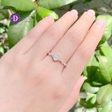  Silver 925 Ring - Nhẫn Bạc 925  - Nhẫn Freesize Chain & White Stone - Bản Xích Đá Đủ Kiểu - 2525NH 