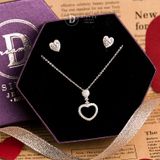  Jewelry Gift Set - Bộ Trang Sức Trái Tim Đính Đá CZ Sang Trọng - Heart Gift Set 