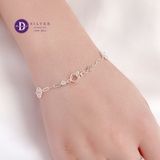  Lucky Coin & Heart Holding Ring Silver Bracelet - Vòng Tay Bạc 925 Đồng Tiền May Mắn & Khoen Trái Tim 1296VTH 