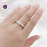  Nhẫn Premium Bạc 925 Đá CZ 7Li - Bản Đá Baguette 3mm - Silver 925 Rings - P2252NH Ddreamer 