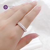  Nhẫn Premium Bạc 925 Đá CZ 7Li - Bản Đá Baguette 3mm - Silver 925 Rings - P2252NH Ddreamer 