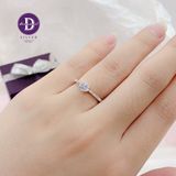  Nhẫn Bạc 925 Princess 1 Viên Đá CZ 4.5li Ổ Chấu Vương Miện - Mini Stone Crown  - Silver 925 Rings - P2620NH Ddreamer 