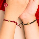  Vòng Tay Dây Thắt Đồng Tâm Xi Vàng & Chiêu Tài Lộc - Vòng Thắt Thủ Công Phối Charm Bạc 925 