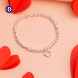  Heart Silver Bracelets - Lắc Tay Bi Bạc Charm Trái Tim Tình Yêu - Quà Valentine Ý Nghĩa - Ddreamer 