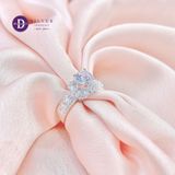  Silver Ring - Nhẫn Bạc 925 Cao Cấp - Nhẫn Premium  Đá Chủ 6li Ổ Vuông Đá Baguette - P2625NH - Ddreamer 