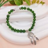  Vòng Tay Moon Stone & Lu Thống Jade - Vòng Tay Đá Phong Thủy Mix Charm Bạc 925 Ddreamer 