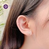  Dream Butterfly Silver Earrings - Hoa Tai Bướm Đính Đá Ddreamer - 3091BTH 