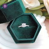  Cz Stone Silver Ring - Nhẫn Bạc 925 Cao Cấp - Nhẫn Đá Chủ 6.3li 1 Line Đá - 2681NH - Ddreamer 