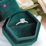  Cz Stone Silver Ring - Nhẫn Bạc 925 Cao Cấp - Nhẫn Đá Chủ 6.3li 1 Line Đá - 2681NH - Ddreamer 