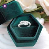  Cz Stone Silver Ring - Nhẫn Bạc 925 Cao Cấp -  Nhẫn Premium Kiểu Rắn Đính Đá - P2679NH - Ddreamer 