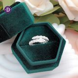  Cz Stone Silver Ring - Nhẫn Bạc 925 Cao Cấp -  Nhẫn Premium Kiểu Rắn Đính Đá - P2679NH - Ddreamer 