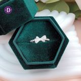  Bow Princess Silver Ring - Nhẫn Bạc 925 Nơ Đính Đá Nữ Tính - Ddreamer 2689NH 